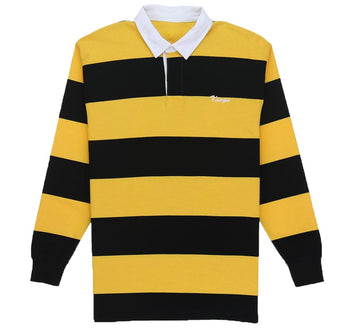 KINGS SCRIPT STRIPED RUGBY POLO
